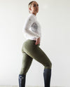 NEW Dusty Olive Range Tights - Equine Culture