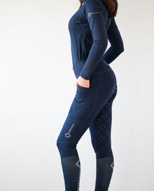  NEW Marvellous Deep Navy Range Tights - Equine Culture