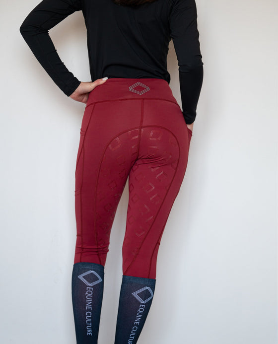 NEW Merlot Marvellous Tights - Equine Culture