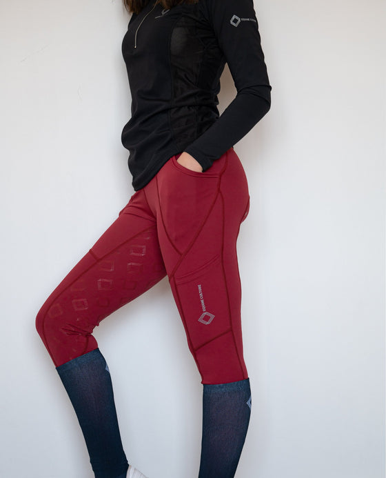 NEW Merlot Marvellous Tights - Equine Culture