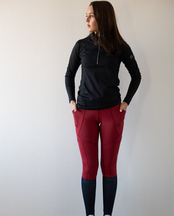 NEW Merlot Marvellous Tights - Equine Culture