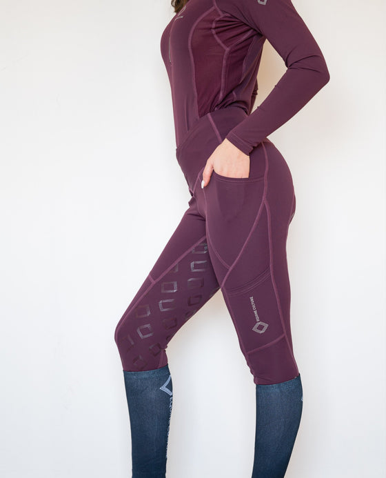 NEW Plum Range Tights - Equine Culture