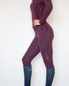 NEW Plum Range Tights - Equine Culture