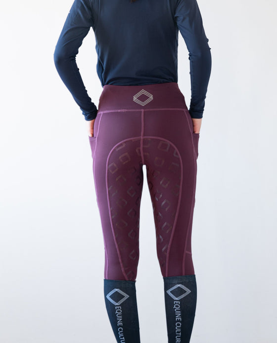 NEW Plum Range Tights - Equine Culture