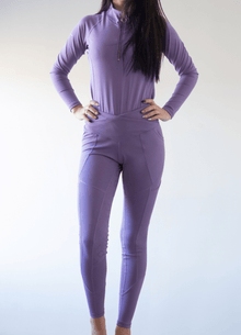  NEW Soft Amethyst Marvellous Range Tights - Equine Culture