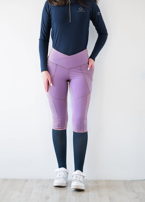 NEW Soft Amethyst Marvellous Range Tights - Equine Culture