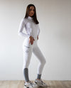 Show White Kinetix Hybrid Breeches - Equine Culture